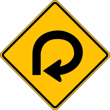 Direction Sign: 270-Degree Loop 30" x 30" Engineer-Grade Prismatic 1/Each - FRW630RA
