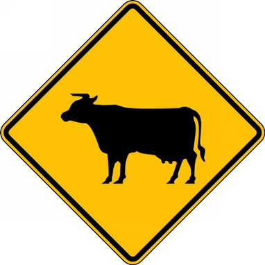 Crossing Sign: Cattle 24" x 24" Engineer-Grade Prismatic 1/Each - FRW717RA