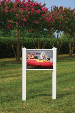 Decorative PVC Sign Frames: Classic 24" x 36" (2-ft. x 3-ft.) Groove Width: 1/2" 1/Each - HSF1122