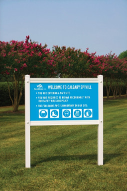 Decorative PVC Sign Frame: Prestige 36" x 24" (3-ft. x 2-ft.) Groove Width: 1/2" 1/Each - HSF1312