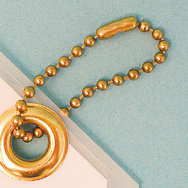 Accessories: #6 Beaded Chain Brass 4 1/2" 100/Pack - HTL604