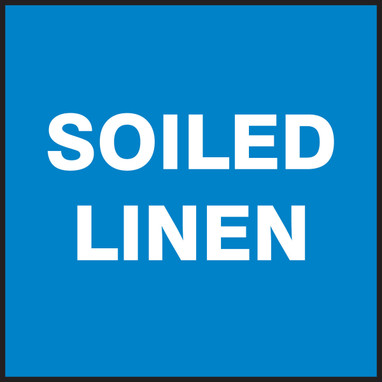 Safety Label: Soiled Linen 4" x 4" - LBHZ502VSP