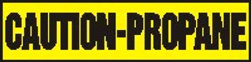 Safety Label: Caution - Propane 6" x 24" Adhesive Dura-Vinyl 1/Each - LCHL567