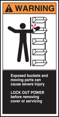 Electrical Safety Labels 6" x 3" Adhesive Vinyl - LECN373