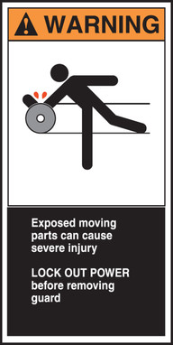 Electrical Safety Labels 6" x 3" Adhesive Vinyl - LECN374