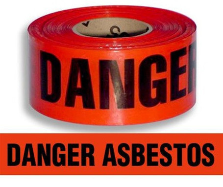 Danger Asbestos Barrier Tape