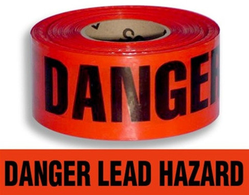 Danger Lead Barrier Tape