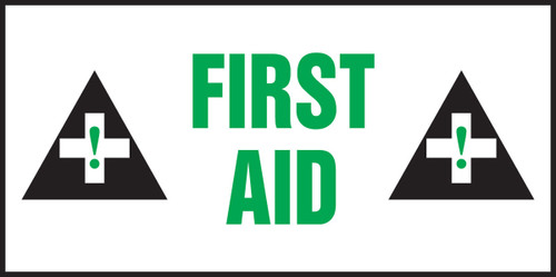 Safety Label: First Aid 3" x 7" - LFSD510VSP