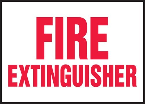 Safety Labels: Fire Extinguisher 5" x 7" - LFXG430VSP