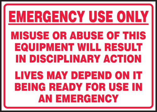 Fire Safety Labels 3 1/2" x 5" Adhesive Dura Vinyl 1/Each - LFXG512XVE