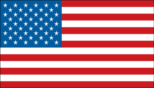 Hard Hat Stickers: American Flag 2" x 4" - LHTL364