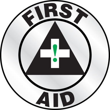 Emergency Response Reflective Helmet Sticker: First Aid 2 1/4" Reflective Sheet - LHTL621