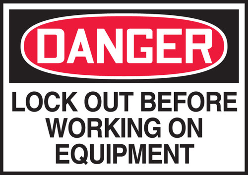 Lockout / Tagout Safety Labels 3 1/2" x 5" - LLKT295XVE