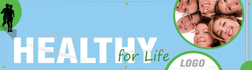 Campaign Kick-Off Banner: Healthy For Life Standard Stock 1/Kit - MBR306