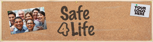 Campaign Kick-Off Banner: Safe 4 Life Standard Stock 1/Kit - MBR308