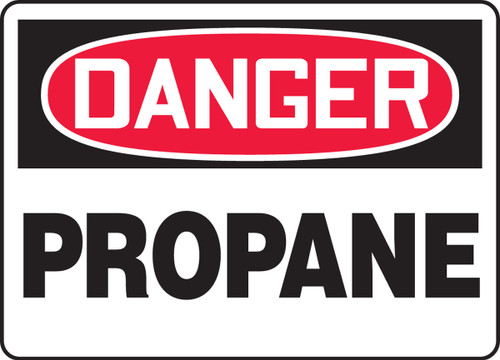 OSHA Danger Safety Sign: Propane 7" x 10" Aluminum - MCHL083VA