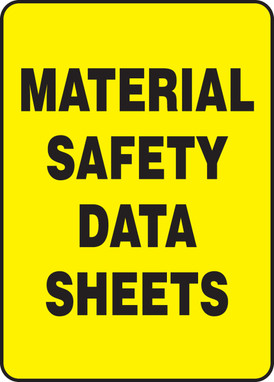 Material Safety Data Sheets 14" x 10" - MCHM515VP