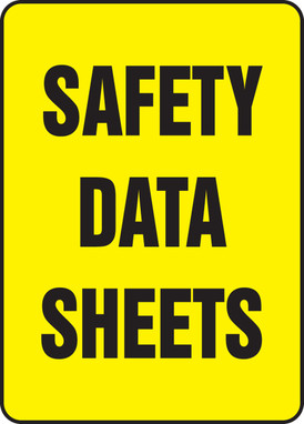 Safety Sign: Safety Data Sheets 14" x 10" Accu-Shield 1/Each - MCHM517XP