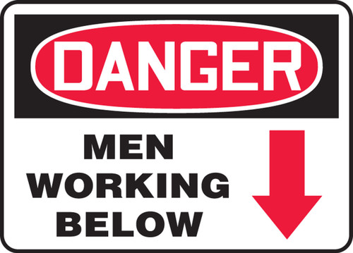 Safety Sign 7" x 10" Adhesive Dura-Vinyl 1/Each - MCRT004XV