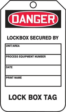 Group Lockout Job Tags Standard RP-Plastic 5/Pack - MDT169PTM