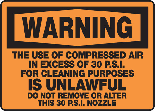 Safety Sign 10" x 14" Dura-Fiberglass 1/Each - MEQM311XF