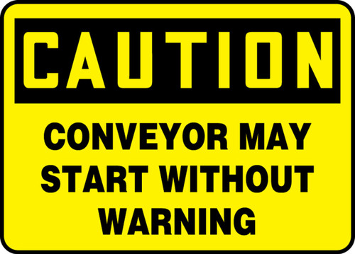 Safety Sign 10" x 14" Adhesive Dura-Vinyl 1/Each - MEQM739XV