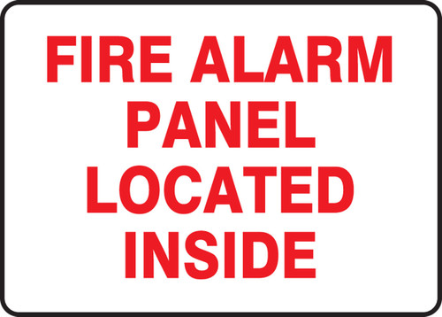 Safety Sign: Fire Alarm Panel Located Inside 7" x 10" Dura-Fiberglass 1/Each - MEXG517XF