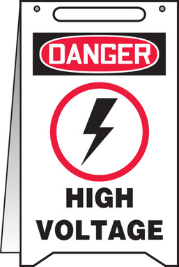 OSHA Danger Fold-Ups : High Voltage 20" X 12" - MF108