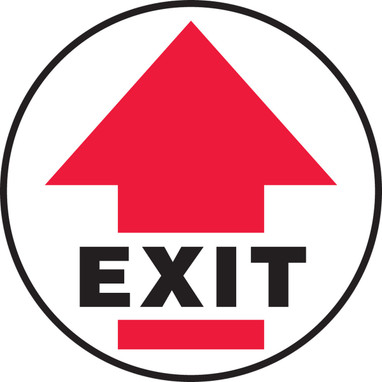 Slip-Gard Floor Sign: Exit (Arrow) 17" Slip-Gard - MFS1717