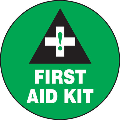 5S Floor Sign: First Aid Kit 17" 1/Each - MFS926