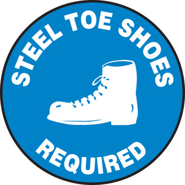 Slip-Gard Floor Sign: Steel Toe Shoes Required Slip-Gard 1/Each - MFS927