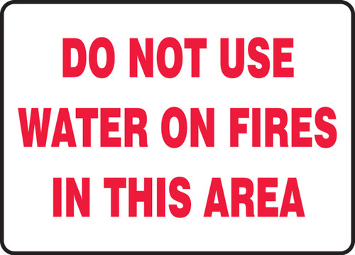 Fire Safety Sign 10" x 14" Plastic 1/Each - MFXG506VP