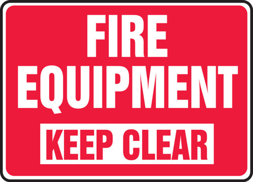 Fire Safety Sign 10" x 14" Accu-Shield 1/Each - MFXG923XP
