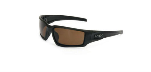 Uvex Hypershock Matte Black Frame Espresso Polarized Lens, Hardcoat