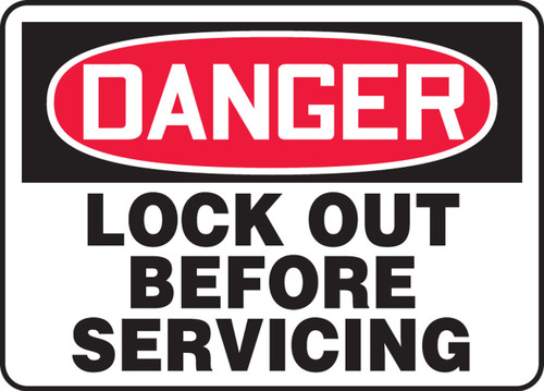 Lockout/Tagout Sign 7" x 10" Aluminum 1/Each - MLKT103VA