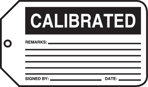 Safety Tag: Calibrated PF-Cardstock 25/Pack - MMT310CTP