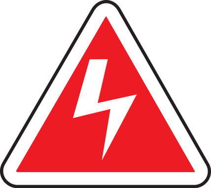 CSA Pictogram Sign: Electric Hazard (Graphic) 6" triangle Adhesive Vinyl 1/Each - MPCS613VS