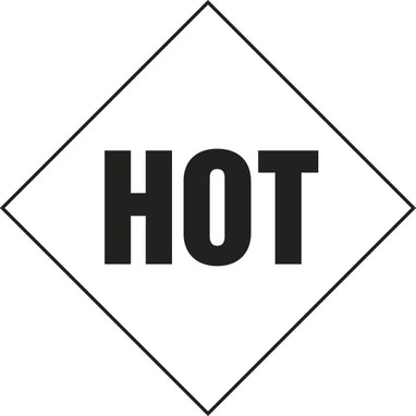 DOT Placard: For Mixed Loads - HOT 10 3/4" x 10 3/4" PF-Cardstock - MPL905CT100