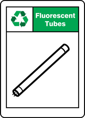 Recycle Sign 14" x 10" Plastic 1/Each - MPLR627VP