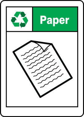 Recycle Sign 7" x 5" Dura-Plastic 1/Each - MPLR667XT
