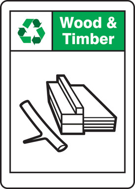 Safety Signs: Wood And Timber 10" x 7" Dura-Fiberglass 1/Each - MPLR707XF