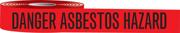 Plastic Barricade Tape: Danger Asbestos Hazard 3" x 1000-ft / - MPT05