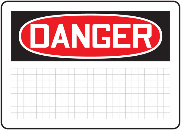 OSHA BLANKS 10" x 14" Aluma-Lite 1/Each - MRBH263XL