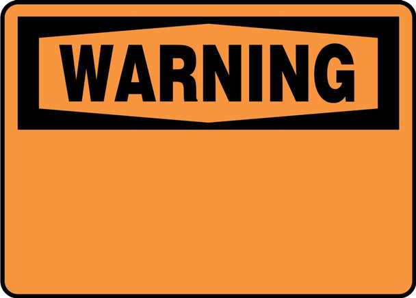 OSHA BLANKS 7" x 10" Plastic / - MRBH327VP