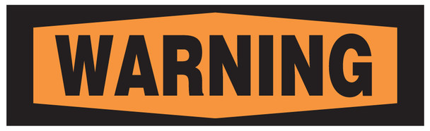 OSHA HEADERS 3 3/4" x 12 1/2" Adhesive Vinyl 1/Each - MRHH305VS