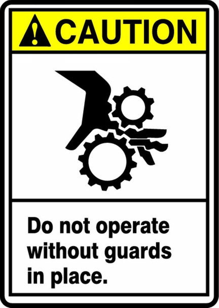 ANSI Sign 10" x 7" Accu-Shield 1/Each - MRQM603XP