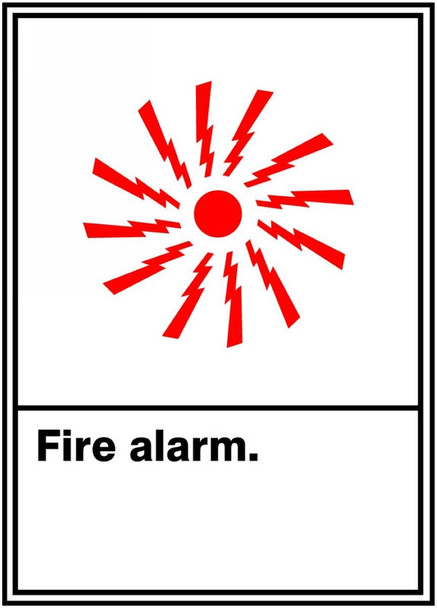 ANSI SIGN - FIRE ALARM 14" x 10" Dura-Plastic 1/Each - MRXG503XT