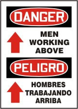 Spanish Bilingual Safety Sign 20" x 14" Aluminum 1/Each - MSEQ102VA