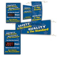 Safety Campaign Kits: Safety Is The Priority - Quality Is The Standard 1/Kit - MSK414
