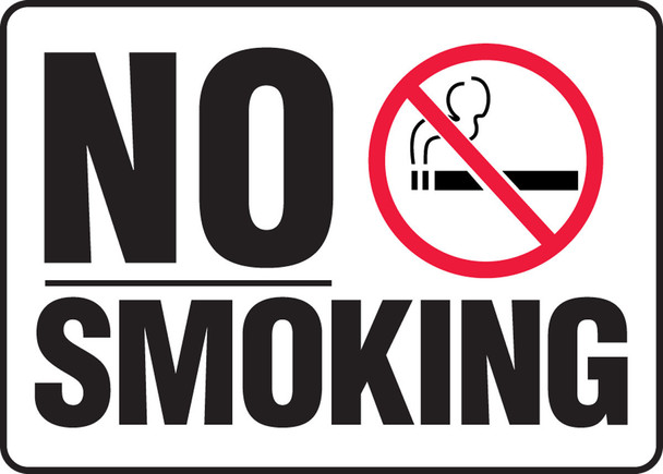 Smoking Control Sign 10" x 14" Adhesive Vinyl 1/Each - MSMK548VS